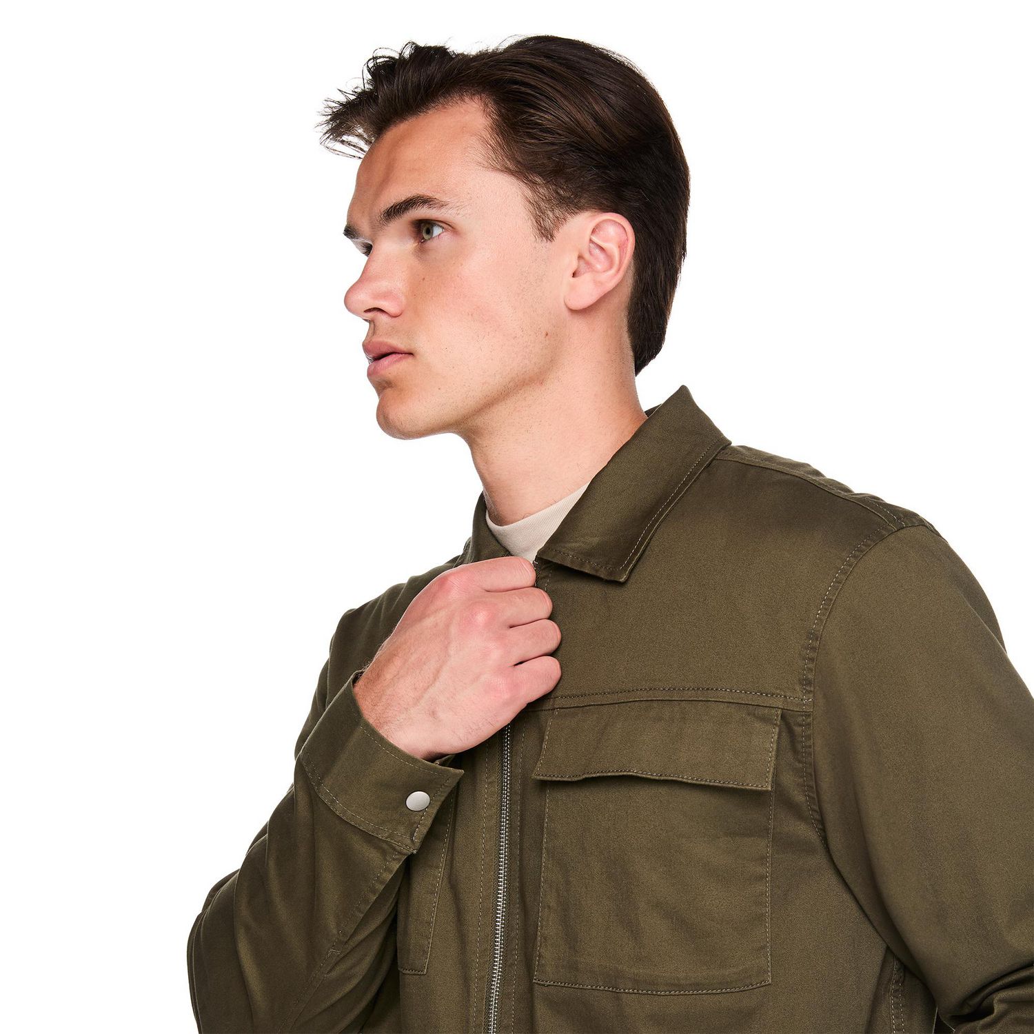 Chemise d’extérieur zippée sur la longueur George pour hommes