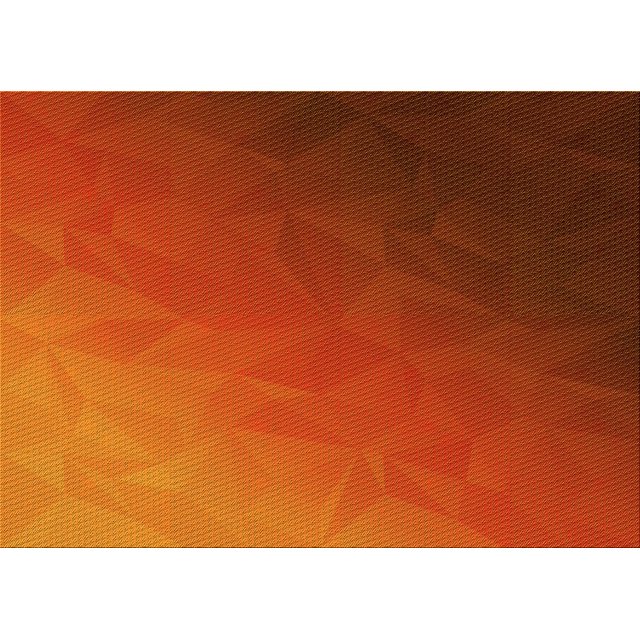 Ahgly Company Machine Washable Indoor Rectangle Transitional Orange Red Orange Area Rugs, 5' x 7'
