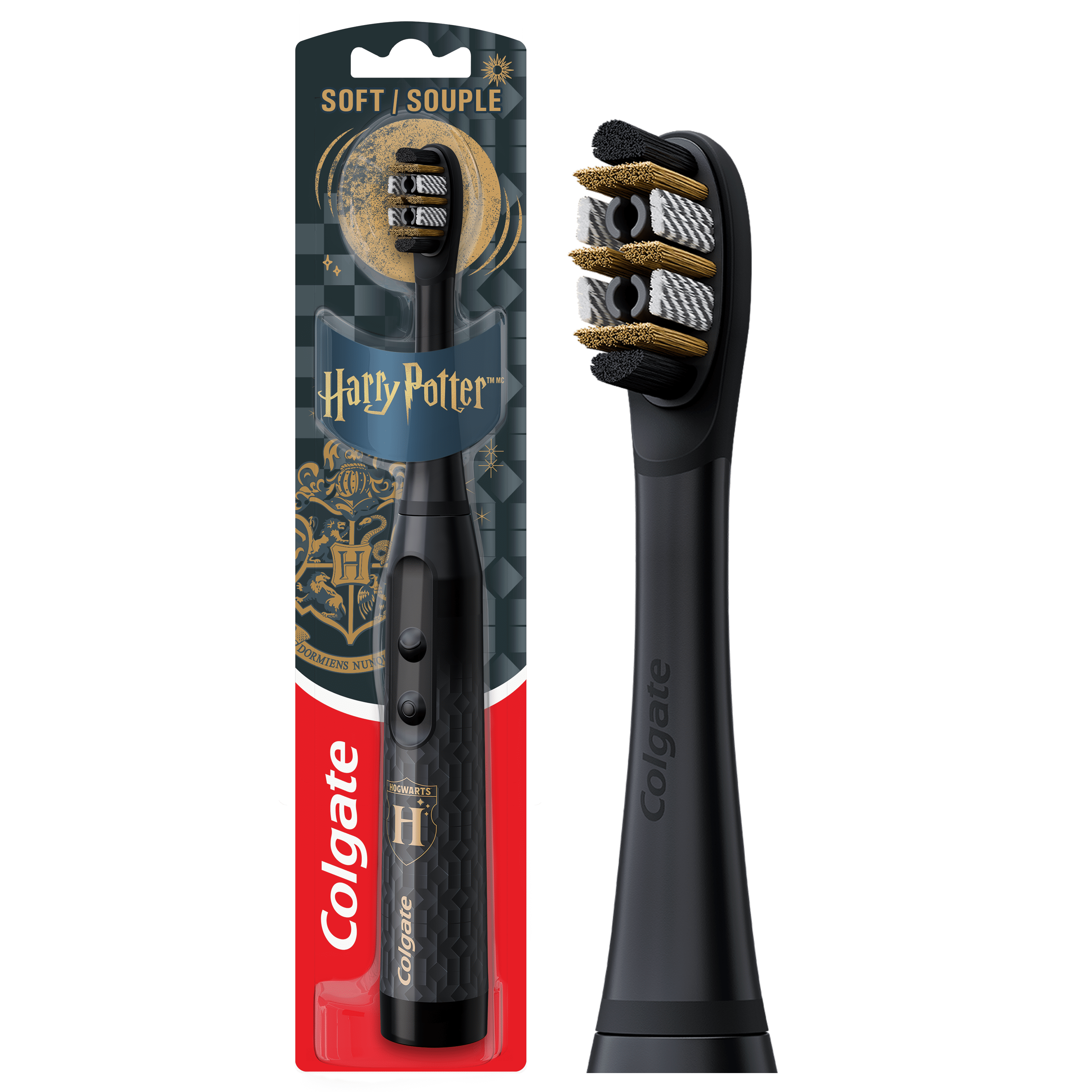 Colgate Harry Potter Brosse à Dents Sonique à Piles pour Adultes, Souple