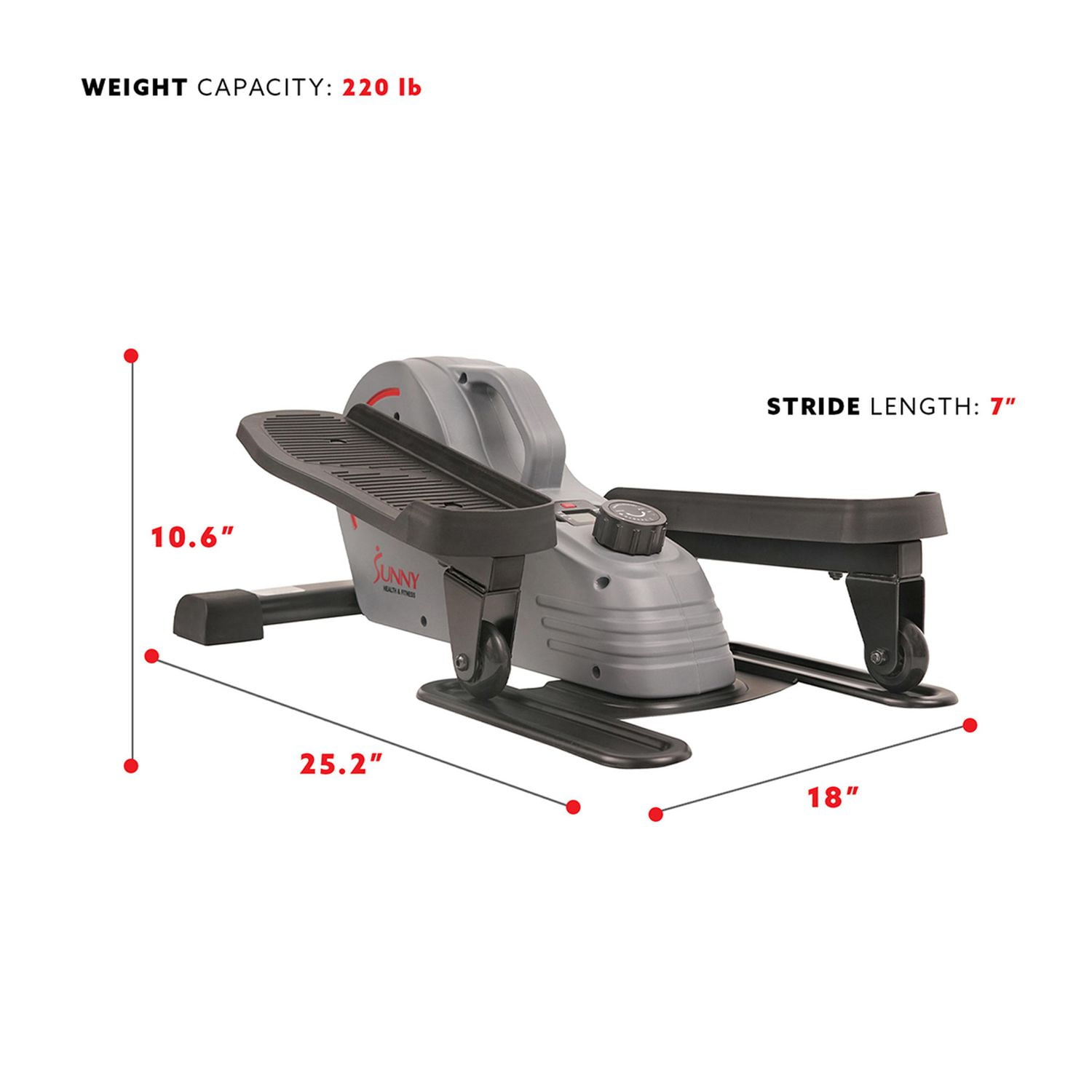 Exerciseur elliptique portable Sunny Health & Fitness - SF-E3908