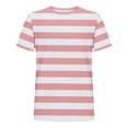 thumbnail image 4 of T-shirts Surdimensionnés pour Hommes à Rayures Imprimées, T-Shirt Graphique Décontracté Ample à Manches Courtes, Col Ras du Cou, 4 of 4