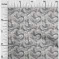 thumbnail image 2 of oneOone Rayon Gray2 Fabric Asian Japanese Wave Sewing Material Print Fabric By The Yard 56 Inch Wide, 2 of 4