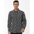 thumbnail image 3 of INSPIRE CHIC Chemise Habillée Ajustée pour Homme à Pois Imprimés à Manches Longues Boutonnée, 3 of 6