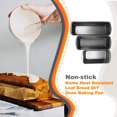 thumbnail image 1 of pitrice Rectangular Toast Loaf Mold High Temperature Resistant Bread Baking Tray DIY Cheese Making Moulds Kitchen Supplies Baking Tool Large, Black, 1 of 6
