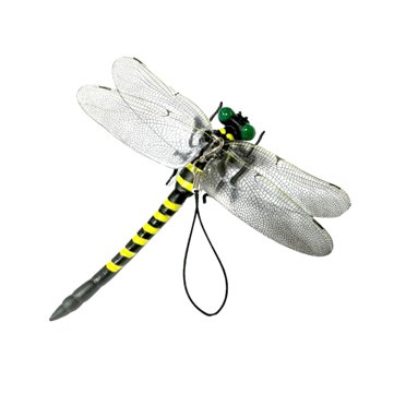 kjfeif Modèle de Libellule, 12cm/4.72 Pouces Modèle de Libellule Réaliste Détails Fins Figurine d'Ornement de Libellule avec Épingle à Lanière, Figurine d'Animaux Artistiques