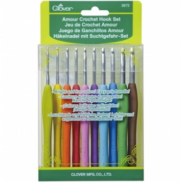 Clover 3672 Amour Crochet Hook Set 10/Pkg-Assorted Sizes