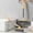 Yellow#200, variant on Rotating Crevice Cleaning Brush Tool | Multi-Angle Bathroom Scrubber | Durable Sisal Bristles | Yellow, White, Gray, Black | 10.24in Compact Size | Deep Cleaning for Tile, Floor, Mirror, Railings |