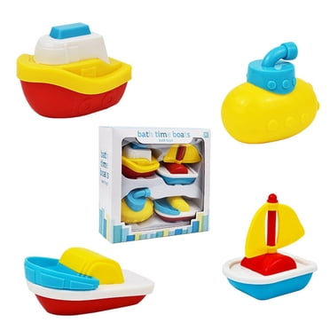 4PCS Bath Toy Creative Floating Boat Toy Bathtub Toy for 1-4 Years Old Kids