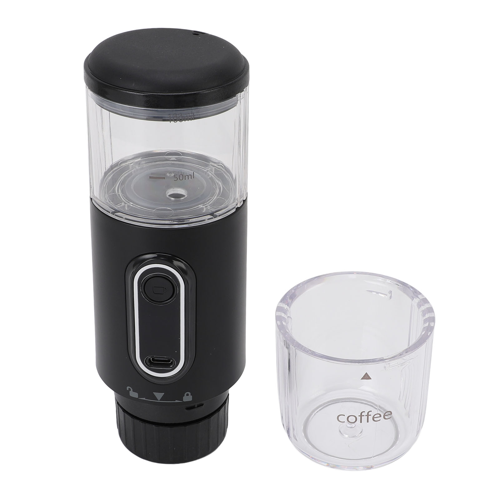 Portable Electric Espresso Machine,Travel Coffee Maker for Camping,Car Self Heating Coffee Maker with USB C for Hiking, Office, RV