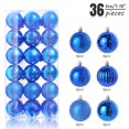thumbnail image 2 of Christmas Ornaments 36-Pack Christmas Ball Ornaments With Strings  Shatterproof Plastic Christmas Bulbs  Hanging Decorations For  Tree  Holiday  Wedding  Party, 2 of 6