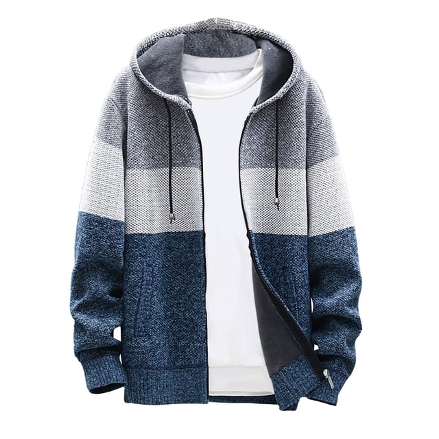 Styesk Chandails pour Hommes Cardigan en Tricot Ajusté Décontracté de Printemps et d'Hiver pour Hommes à Col Montant