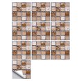 thumbnail image 1 of 1Set 10pc Self Adhesive Tile 3D Sticker Kitchen Bathroom Wall Sticker Decoration, 1 of 1