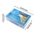 thumbnail image 2 of Dvkptbk Pencil Case Large Capacity Double-Layer Transparent Pencil Box, Multifunctional Storage Box, Stationery Box for Teen Girls, Back to School Supplies (Blue), 2 of 2