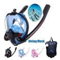 thumbnail image 2 of Masque de Snorkeling Adulte sous-Marin Anti-Buée Masque Intégral de Plongée Lunettes de Plongée Tuba Natation Équipement de Plongée, Portable et Léger, 2 of 7
