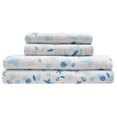 thumbnail image 1 of Elite Home Microfiber Coastal Bed Sheet Set, Queen, Hampton Blue, 1 of 1