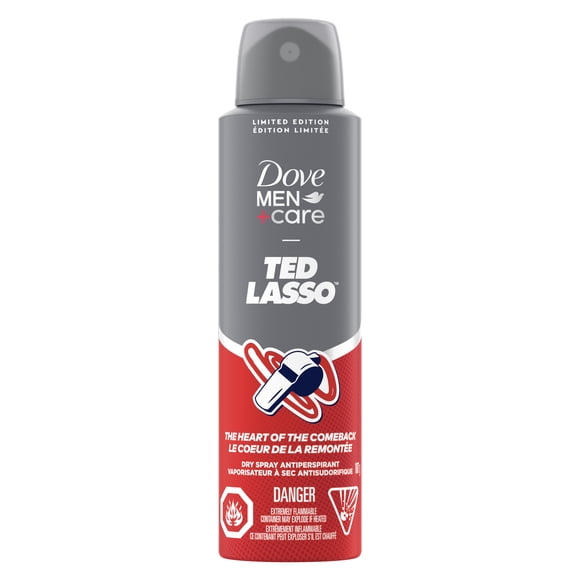 Dove Men+Care Ted Lasso Antiperspirant Spray Heart of Comeback, 107 g | Limited Edition
