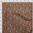 thumbnail image 4 of oneOone Tissu Polyester Spandex Rouge Abstrait Matériel de Robe Tissu Imprimé Tissu au Mètre 56 Pouces de Large, 4 of 5