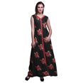 thumbnail image 1 of Bimba Robe Longue Décontractée d'Été Sans Manches à Fente avant Imprimée à Fleurs pour Femmes - Très Petit, 1 of 5