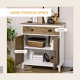 thumbnail image 4 of HOMCOM Armoire de Rangement Style Ferme, Armoire de Cuisine avec Tiroir et 2 Portes, 4 of 10