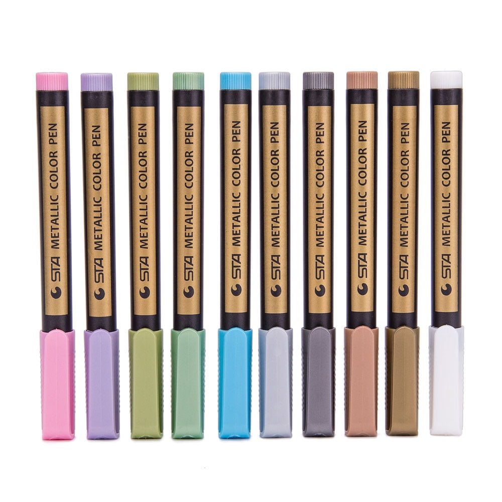 EGNMCR Pens 10 Pcs Assorted Colored Permanent Paint Marker 20ML Markers pen