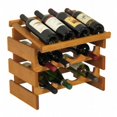 thumbnail image 1 of Wooden Mallet WRD42MO 12 Bottle Dakota Wine Rack with Display Top, 1 of 3