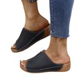 thumbnail image 1 of Oyedens Sandales à Plateforme pour Femmes Mode Décontractée Été Robe Compensées Pantoufles Confort à Enfiler Chaussures Habillées, 1 of 6