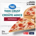 thumbnail image 1 of Pizza Croûte mince au pepperoni Great Value 330&nbsp;g, 1 of 4