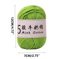 thumbnail image 3 of Birdeem 5 Strands Milk Cotton Doll Crochet Diy Knitting Thread Baby Sweater Wool Ball, 3 of 6