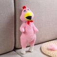 thumbnail image 3 of Dog Dog Squeaky Toy Soft Teeth Cleaning Interactive Chicken Shape Stuffed Puppy Chewing Toy for Large Dog, 3 of 5