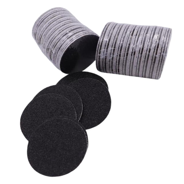 Milaget 60 Self-adhesive Disposable Round Sandpaper Disk for Pedicure Tool 80 Coarse