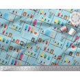 thumbnail image 2 of Soimoi Poly Georgette Fabric Paper Boat Art & Craft Print Fabric by The Yard 52 Inch Wide, 2 of 3