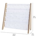 thumbnail image 3 of 3 Sprouts Recycled Fabric Kids Book Rack Storage Bookshelf Organizer in Ivory Blueberry for Ages 3+, 3 of 5