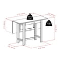 thumbnail image 3 of Winsome Taylor 3PC Drop Leaf Table & Ladder Back Chair, 3 of 9