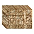 thumbnail image 1 of FASÃ„DE Traditional Style/Pattern 1 Decorative Vinyl 18in x 24in Backsplash Panel in Bermuda Bronze (5 Pack), 1 of 15