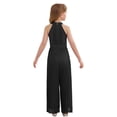 thumbnail image 2 of Jizyo Ensemble Robe Sans Manches pour Filles Taille Haute Combinaison une Pièce Transparente pour Fête Noir 10, 2 of 6