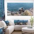 thumbnail image 1 of Blue Waters at Crimean Peninsula Beach - Impression sur Toile Seashore, 1 of 3