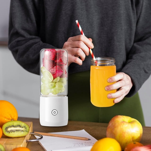 ZZkhGO Handheld Blender, USB Rechargeable Smoothie Maker, Powerful Compact Kitchen Appliance for Shakes Juices