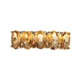 thumbnail image 2 of 10kt Gold Ring set with 6x4 mm genuine citrines, 2 of 2