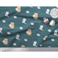 thumbnail image 3 of Soimoi Velvet Fabric Sweet Cat Kids Decor Fabric Printed Yard 58 Inch Wide, 3 of 3