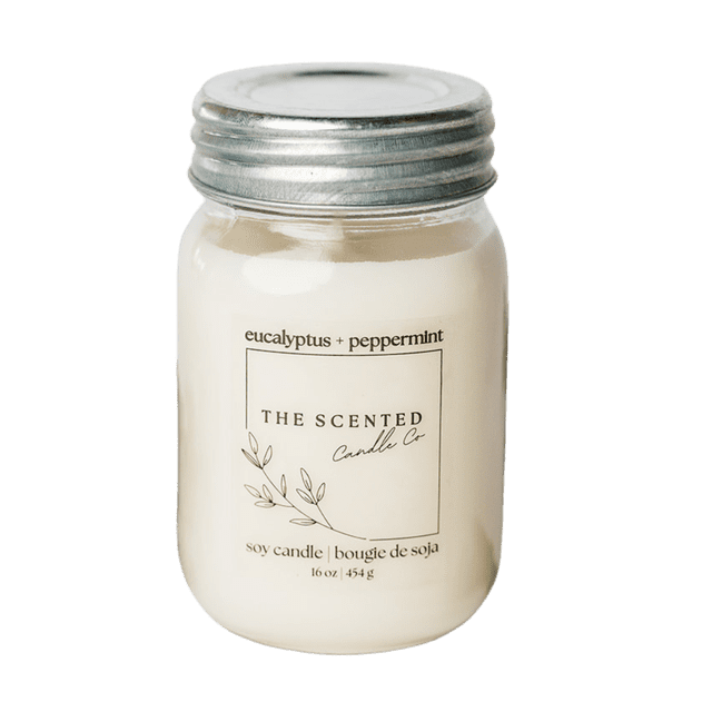 Soy Candle (Eucalyptus Peppermint) 16 oz - The Scented Candle Co.