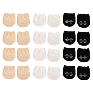 12 Pairs Women Toe Topper Socks Toe Liner Half Seamless Socks No Show Low Cut Socks for Women Girls