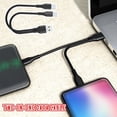 thumbnail image 3 of Double Head USB C Cable 2 in 1 Type C Charger Cable Short Dual USB C Cable Fast Charging Multi Charging Cable, Charging and Data Transmission, 3 of 8