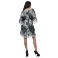 thumbnail image 4 of Moomaya Robes d'Été en Georgette Imprimée Femmes Plage Hawaïennes Mini Robes Femmes, 4 of 6