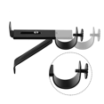 thumbnail image 2 of 12X Curtain Rod Bracket, Adjustable Heavy Duty Curtain Rod Holders, Black Curtain Rods Hooks Hangers, 2 of 5