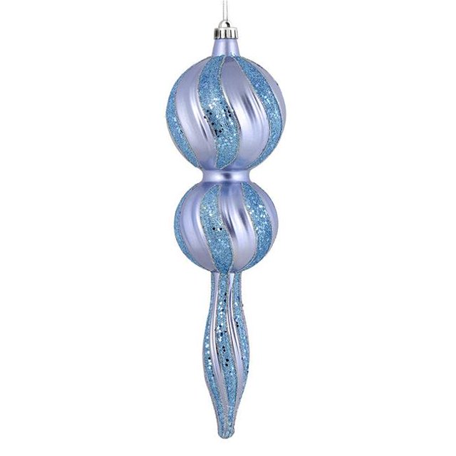 Vickerman N186929D 16.5 Po. Ornement de Paillettes de Bonbon Pervenche