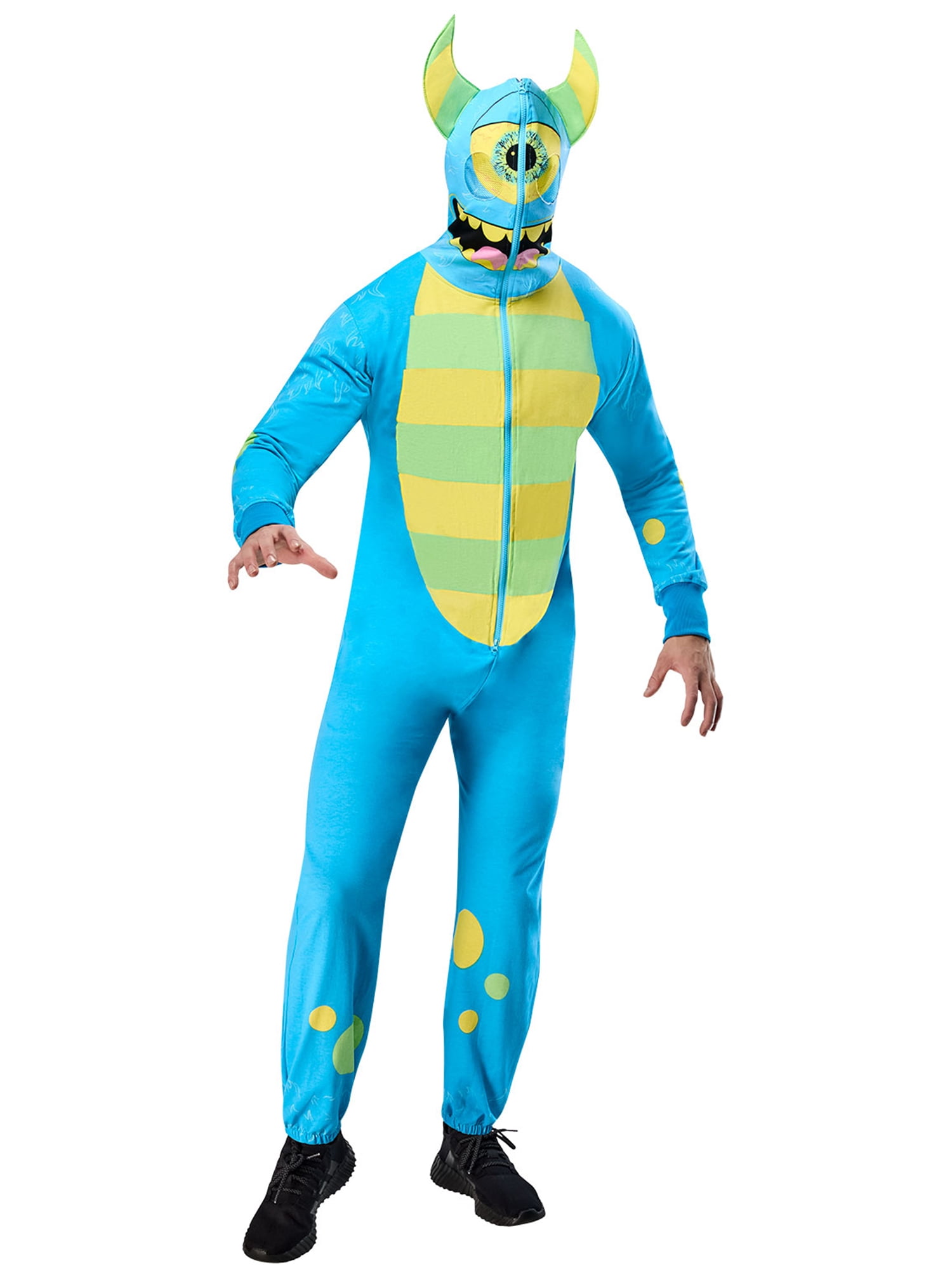 Costume Zipsters Monstre Bleu Masked-Up pour Adultes par Rubies, Unisexe