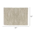 thumbnail image 3 of Fabstyles Shadows Cotton Placemats Set of 4 Machine Washable Thick Rustic Cloth Table Mats Perfect for The Kitchen, Dining, Coffee, Patio, Outdoor Tables, 3 of 3