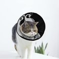 thumbnail image 1 of Peacock Soft Cat Dog Recovery Collar Adjustable Cat Cone Wound Healing Protective After Surgery for Cats, 1 of 7
