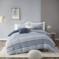 thumbnail image 2 of Urban Habitat Calum 100 Percent Cotton Clipped Comforter Set in Navy, 2 of 14