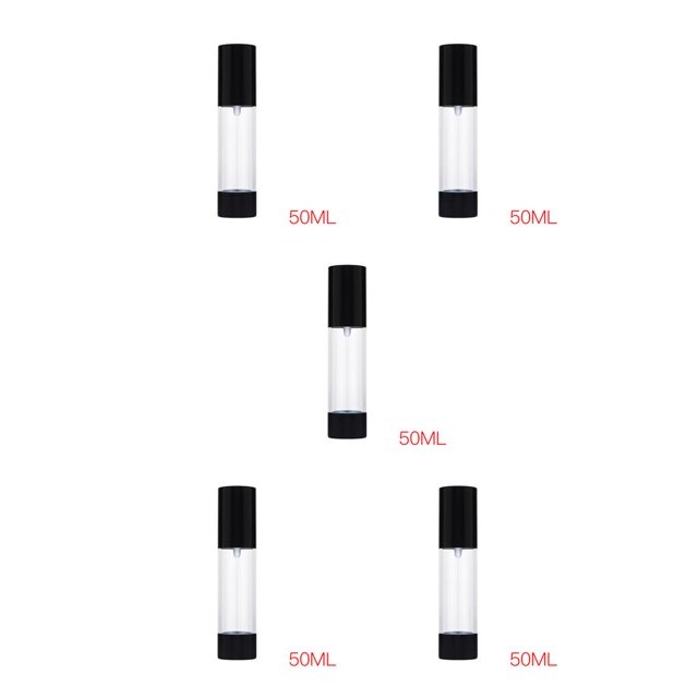 QualitChoice Portable Empty Lotion Cosmetic Storage Bottle Transparent Body Cosmetic Travel Container, 30ml 50ml 5Set